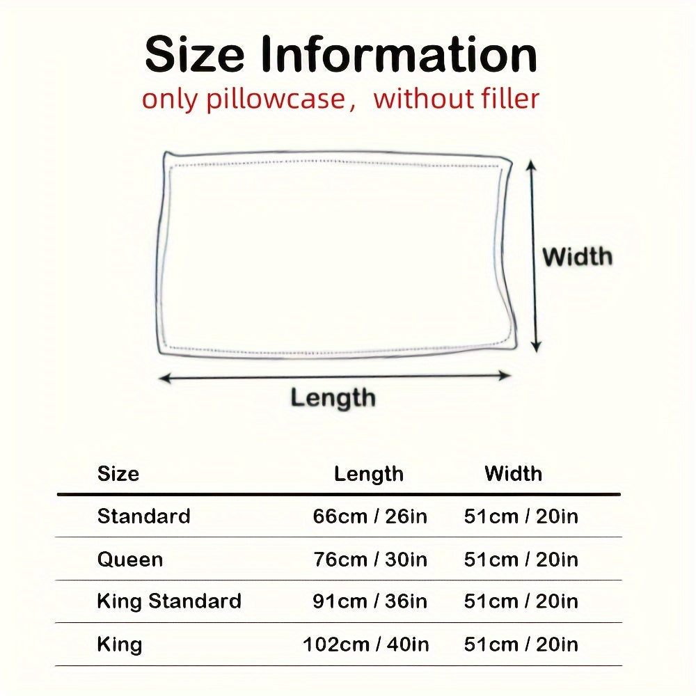 Set of 2 Satin Pillowcases 90g Envelope Closure 100% Polyester Silky Fabric