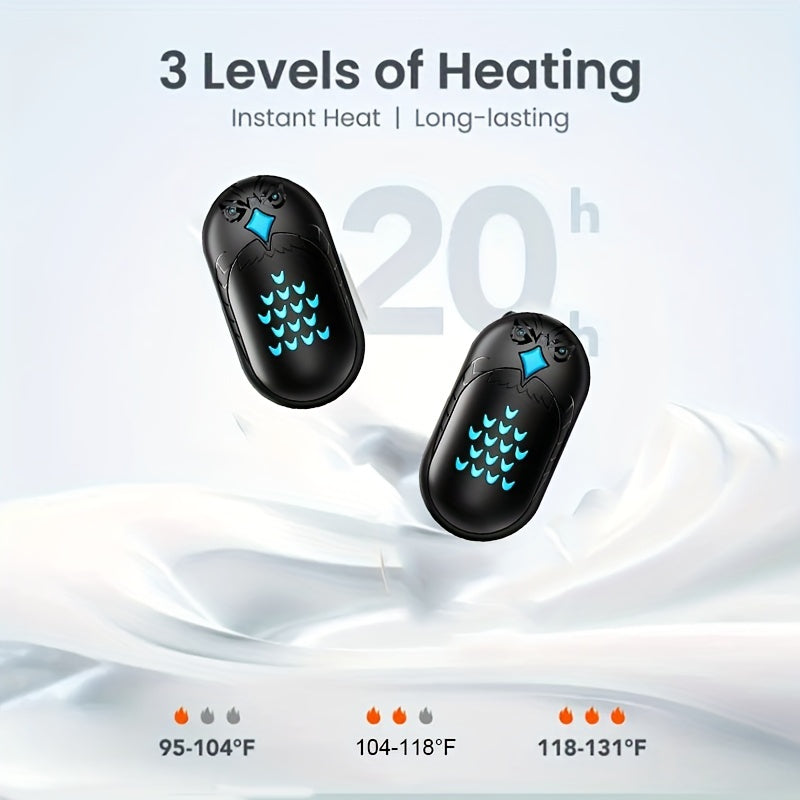 Portable Hand Warmer and Power Bank 3000mAh Rechargeable for Outdoor Camping Travel