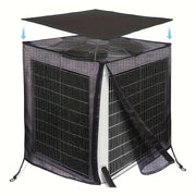 All-Season AC Cover Waterproof Top Breathable Mesh for Outdoor Central Unit