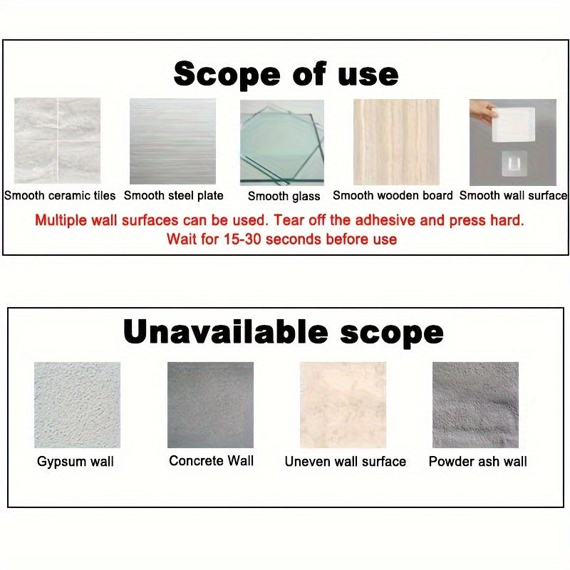 Set of 2 Wall-Mounted Toilet Brushes with Sealed Toilet Seat and Long Handle