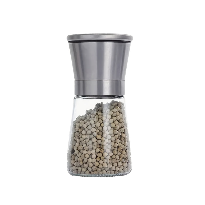 Ceramic Spice Grinder Portable Salt and Pepper Mill with Stainless Steel Grinder