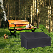 Waterproof Outdoor Bench Cover 134x66x89cm UV Resistant Oxford Cloth Black