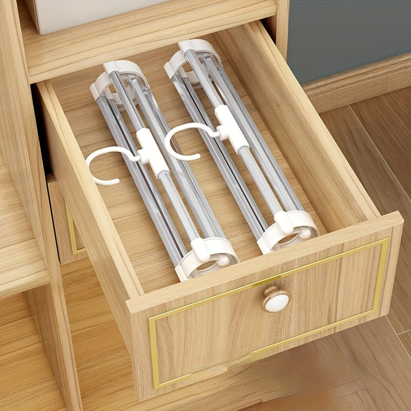 Multi-Tier Aluminum Pants Hangers Space-Saving Closet Organizer