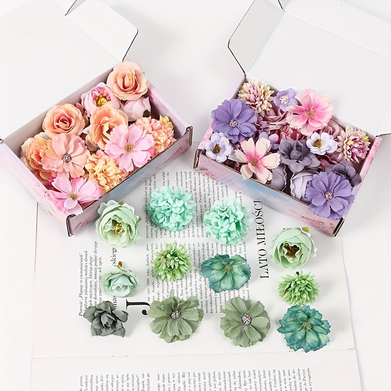 Uy bezaklari, to'ylar, partiyalar, bayramlar va tug'ilgan kunlar uchun sun'iy gul to'plami, 20 dona