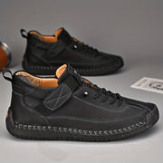 Men's Leather Oxford Shoes Loafers Dress Boots Boat Shoes in Black and Brown Sizes