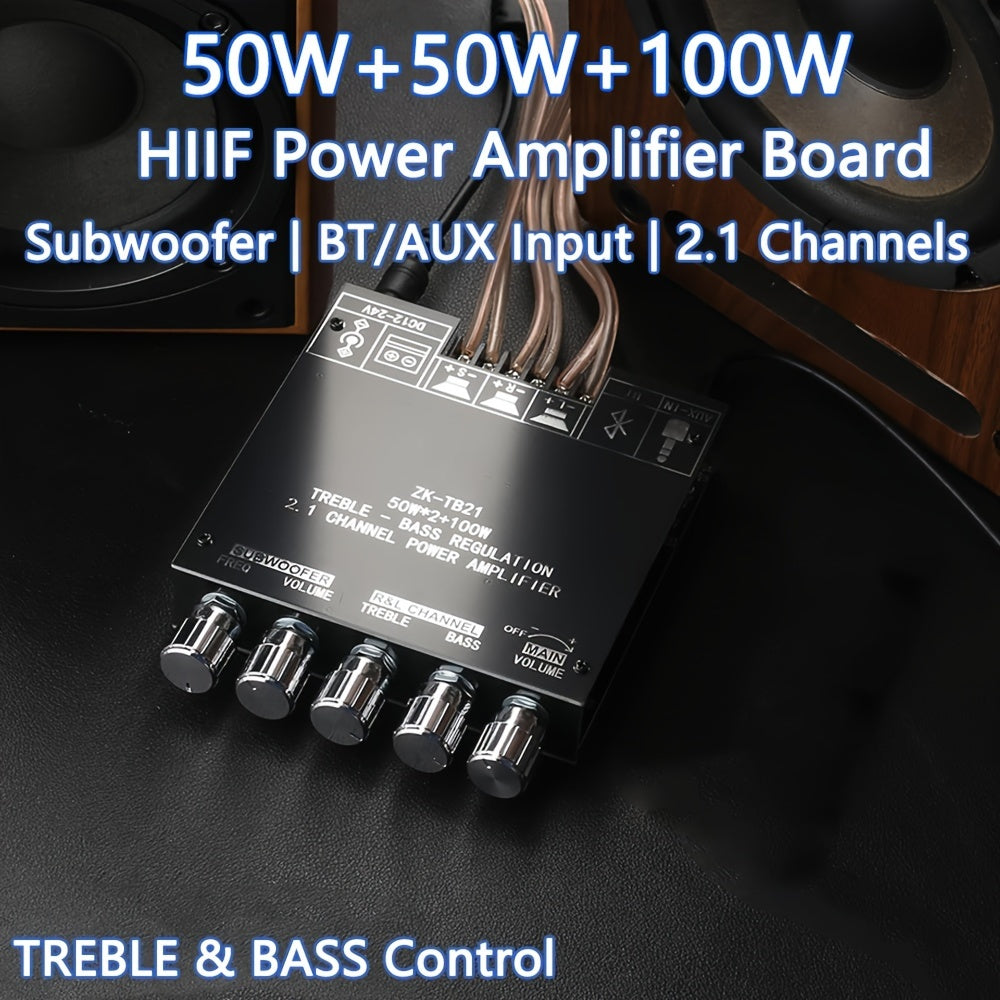 Wireless 2.1 Channel Digital Amplifier Module High Fidelity Subwoofer