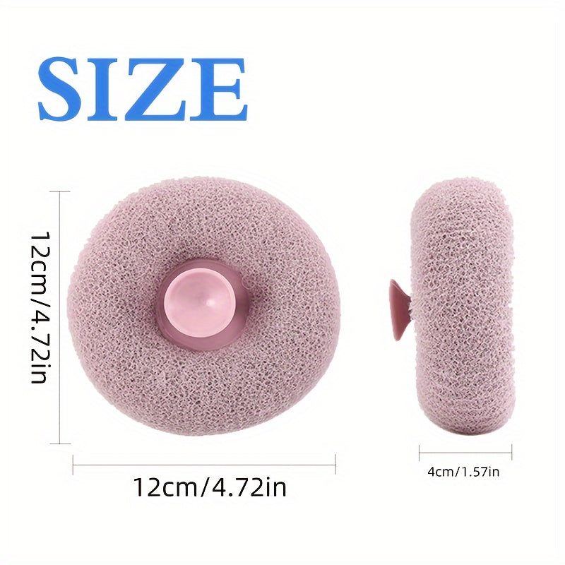Unisex Exfoliating Shower Brush Wall Mount with Suction Cup Spa Bath Scrubber