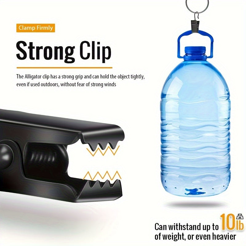 Set of 100 Black Stainless Steel Curtain Clips for Hanging Curtains Tents and Party Decor