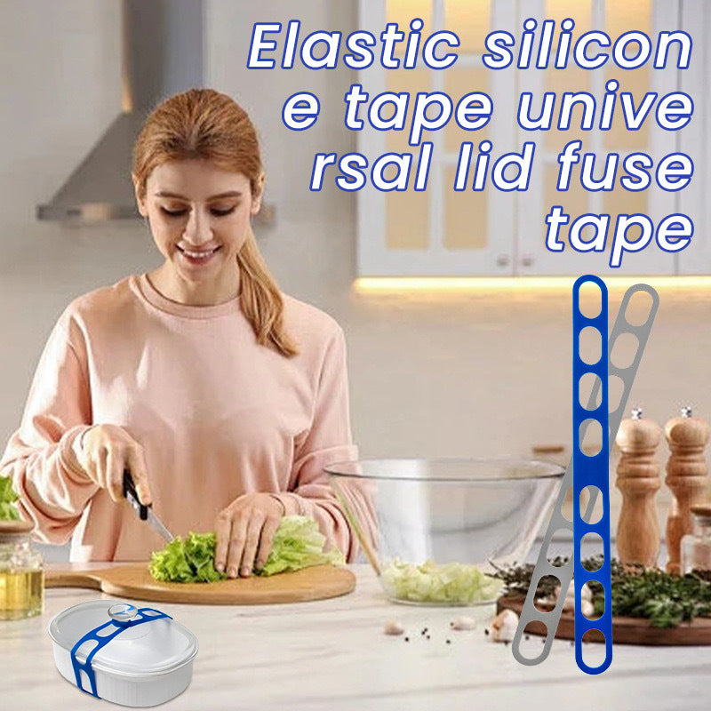 Silicone Food Seal for Pots and Bowls, Reusable, Flexible, Leakproof