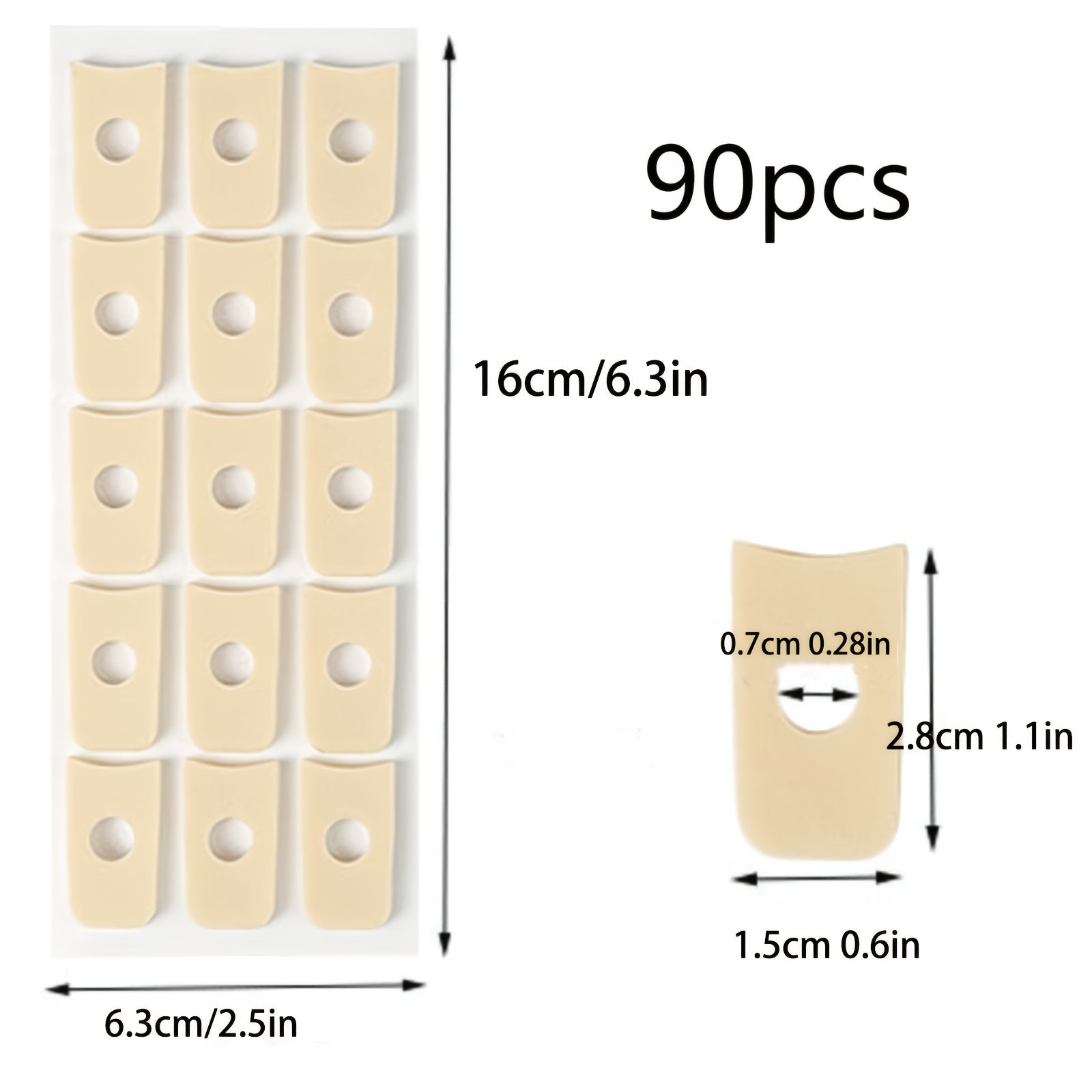 Unisex Latex Callus Foot Pads Set 60/90/150pcs for Heel Care Hiking