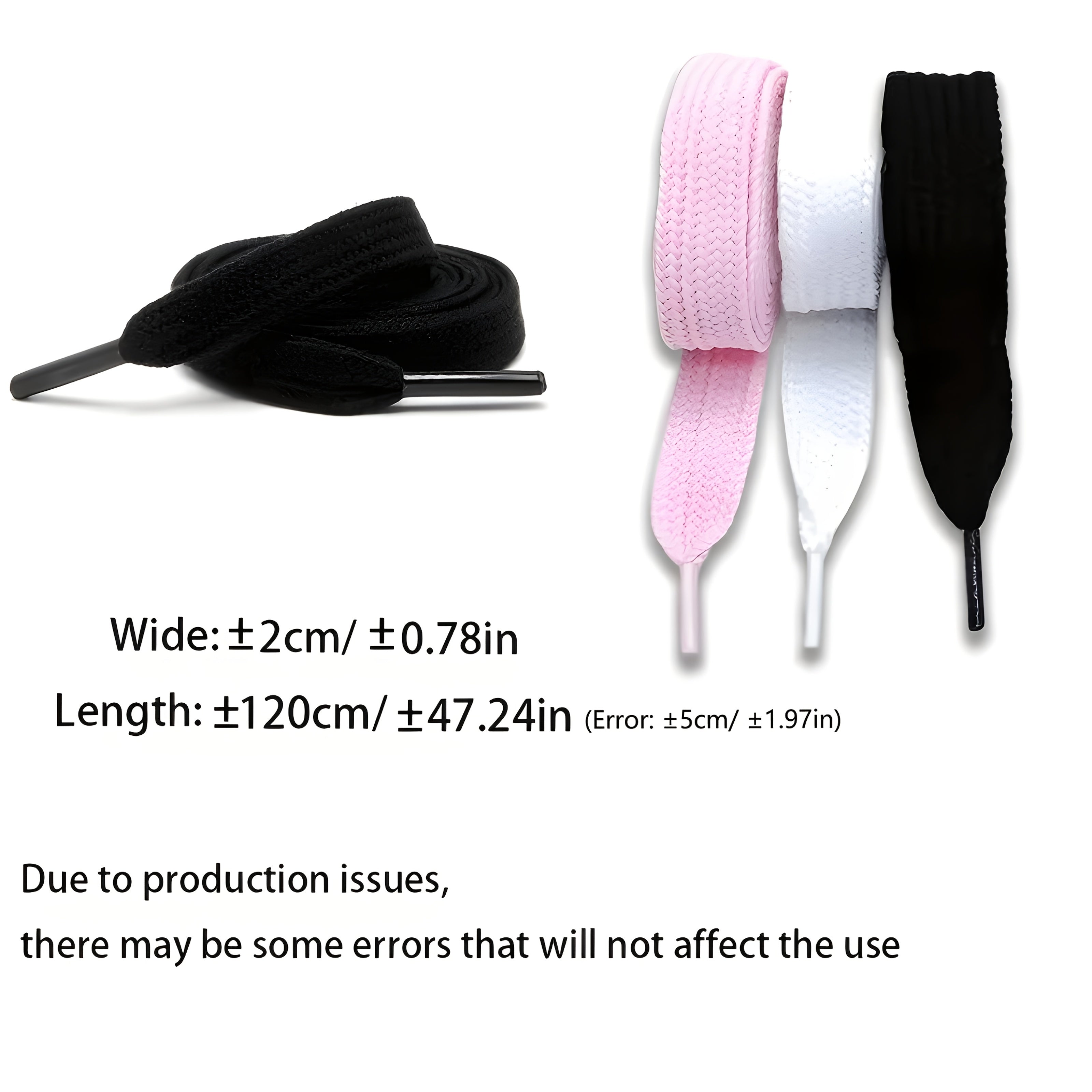 Унисекс 2 см шнурки для повседневной обуви кроссовки черный, белый, розовый