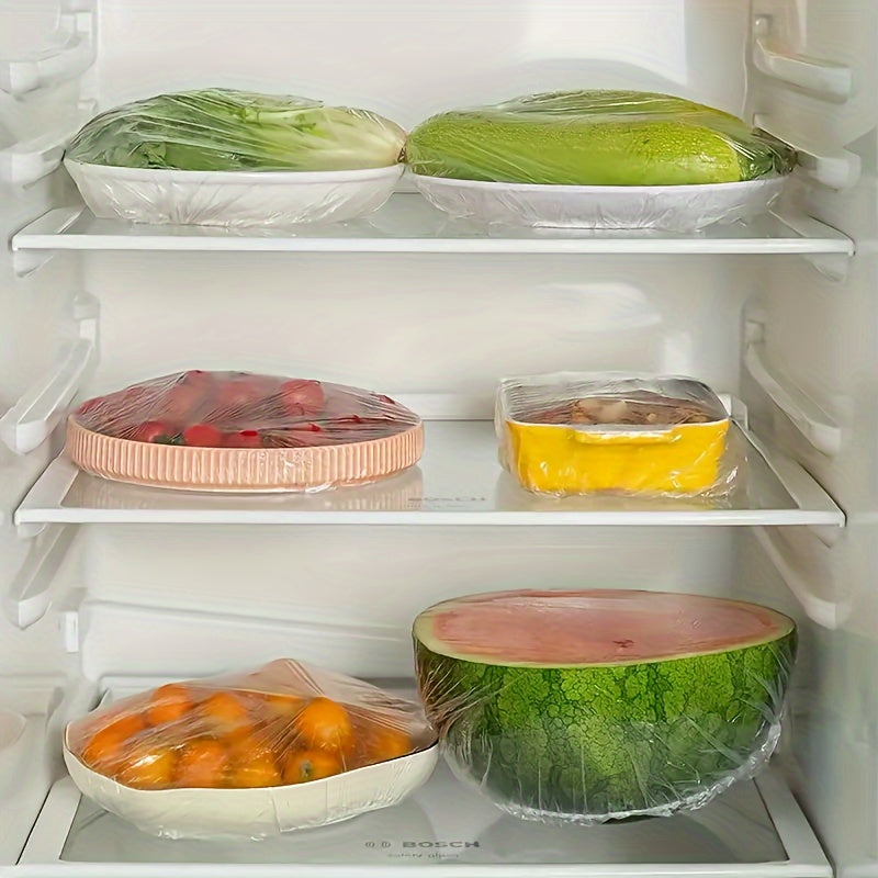 Reusable Elastic Food Covers Pack of 100 300 500 Adjustable Fits Bowls Plates