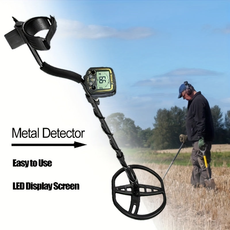 Underground Metal Detector Treasure Finder with LCD Display and Adjustable Length