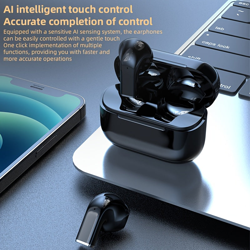 Wireless Earbuds HiFi 9D Stereo Anime Design Touch Control Condenser Mic Lightweight Plastic for Casual Sports Use