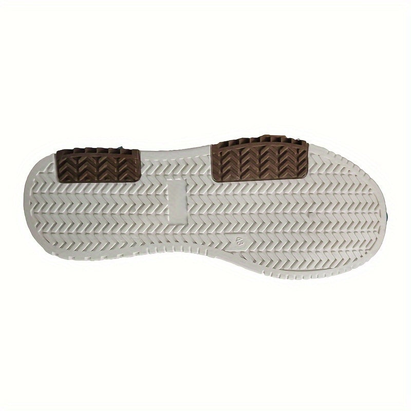 Men's Mesh Skateboarding Shoes Low Top Striped Pattern Casual Sneakers for Spring Summer Fall