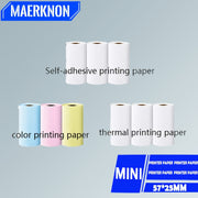 Self-Adhesive Mini Thermal Paper Rolls 57mm x 25mm for Portable Printers Labels and Stickers