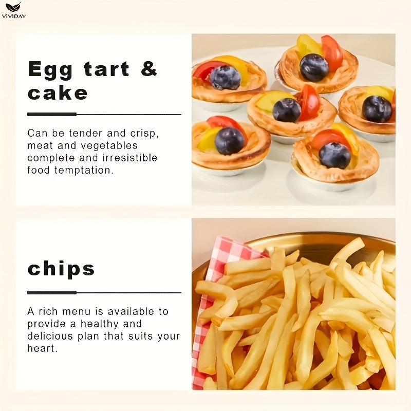 Kichik hajmli va vizual dizaynga ega oshxona uchun eng yaxshi sotiladigan ko‘p funksiyali havo qovurish uchun.