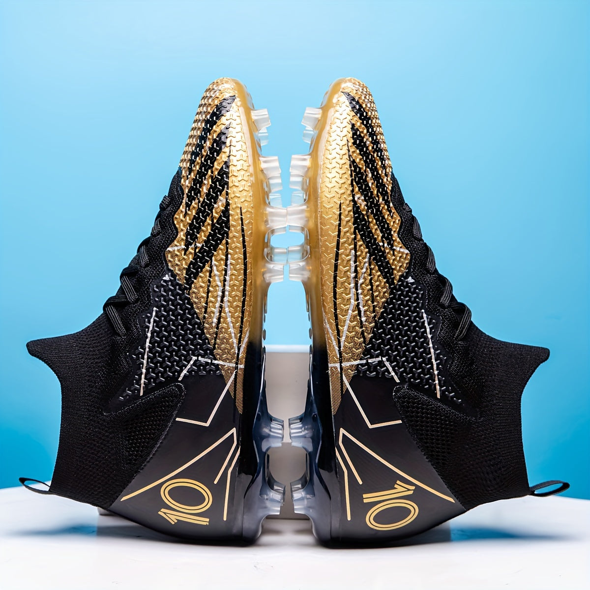 High Top Soccer Cleats Spikes Breathable Non-slip for Training and Competition