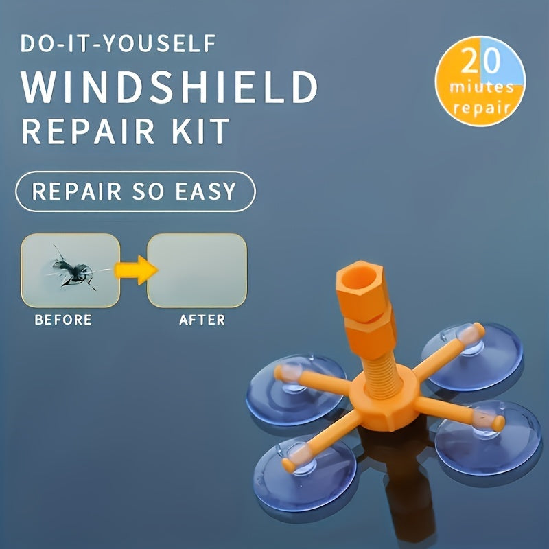 Complete Windshield Repair Kit for Auto Glass Crack Fix DIY