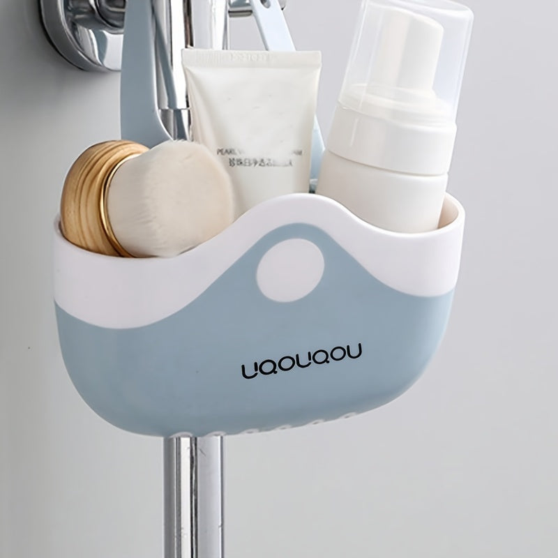 Zamonaviy plastik cho'tka ushlagich, oshxona cho'tkasi uchun drenaj bilan - cho'tkalarni, tozalash vositalarini va tozalash asboblarini tartibga soling - cho'tka uchun oson o'rnatiladigan saqlash savati