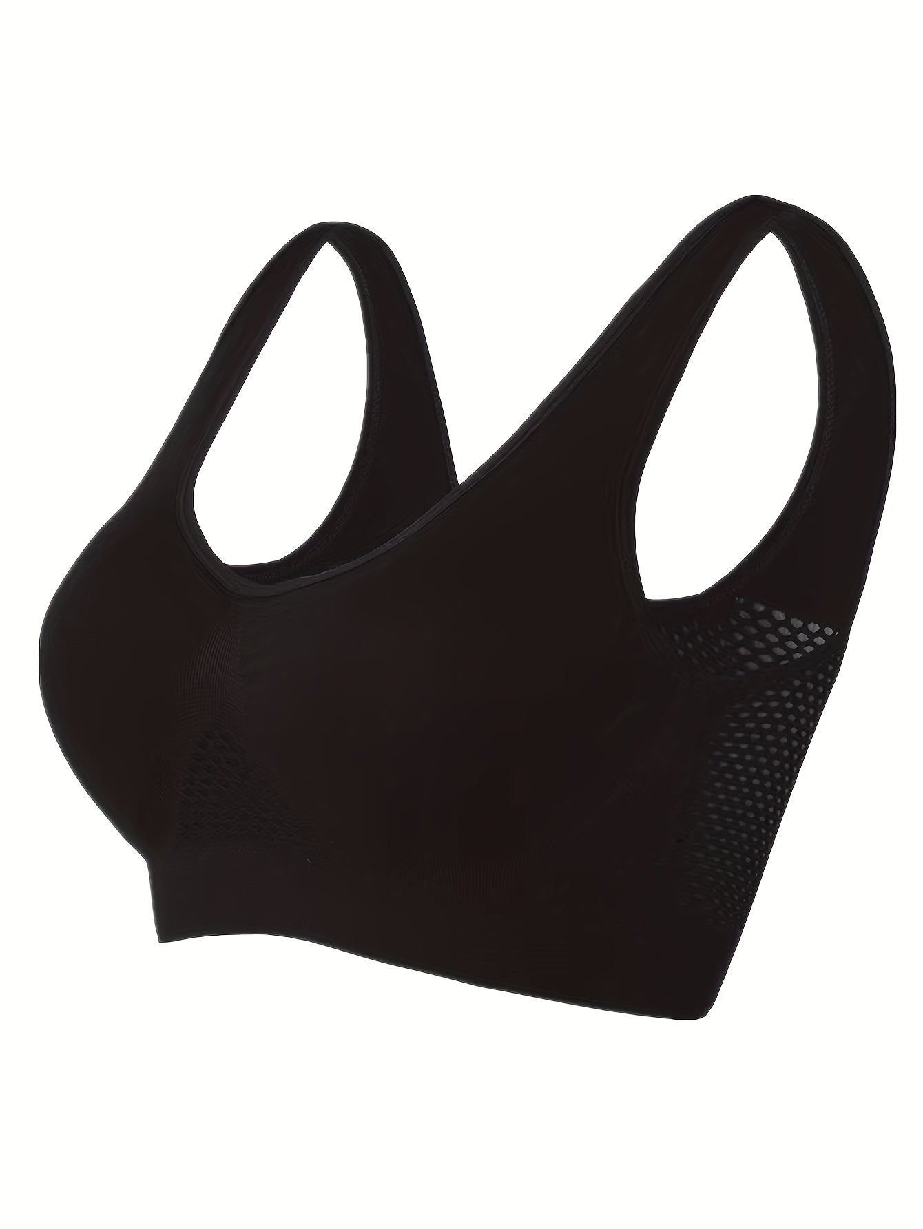 Women's Mesh Sports Bra Seamless Comfortable for Running and Exercise