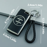 Universal Soft TPU Key Fob Cover with Keychain for Vehicles