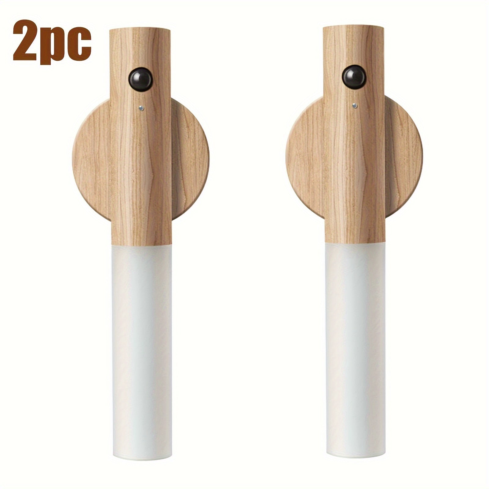 Lámpara de noche LED recargable con sensor de movimiento y aplique de pared magnético para pasillos y escaleras