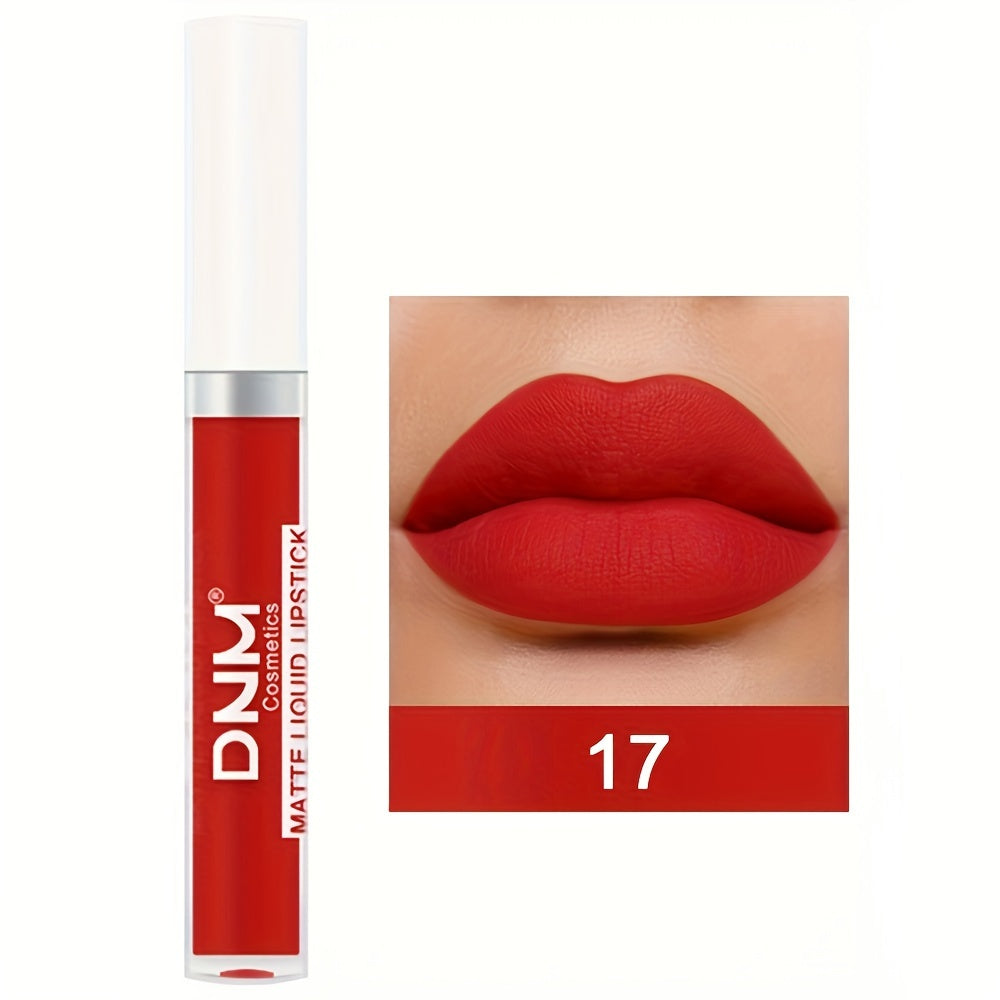 Brillo de labios mate a prueba de agua de larga duración para mujer con múltiples colores
