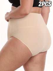Plus Size Seamless Shaping Briefs for Women Tummy Control Breathable All Season