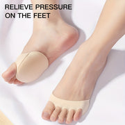Women's Foam Forefoot Cushions Half-Size Anti-Wear Foot Pads, Comfortable Shoe Inserts