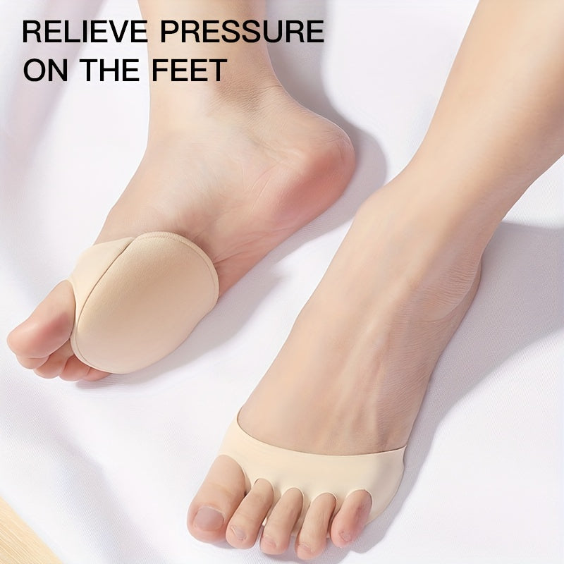 Women's Foam Forefoot Cushions Half-Size Anti-Wear Foot Pads, Comfortable Shoe Inserts
