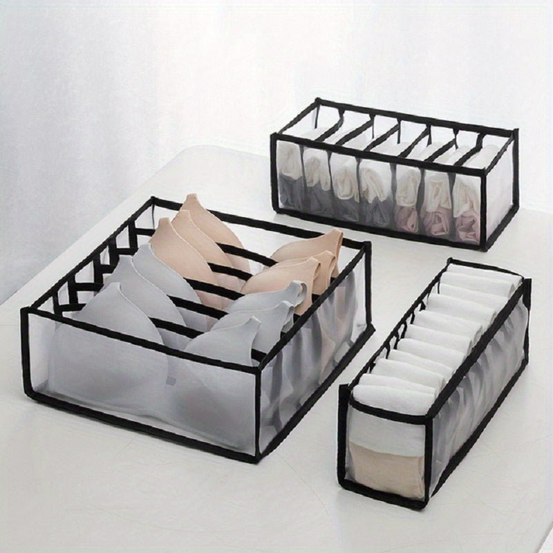 Foldable Underwear Drawer Organizer Storage Box for Closet Dividers Socks Bras