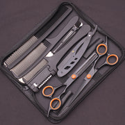 Unisex Hair Cutting Scissors Set with Thinning Shears and Comb for Stylists