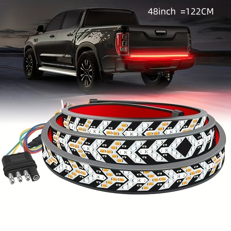 48-Inch Multi-Color LED Tailgate Light Strip for Trucks Hardwired