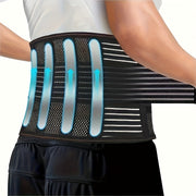 Unisex Mesh Waist Trainer Belt with Steel Plate Support for Fitness and Weightlifting