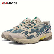 Men's Breathable Mesh Running Shoes with Slip-Resistant Sole and Lace Closure