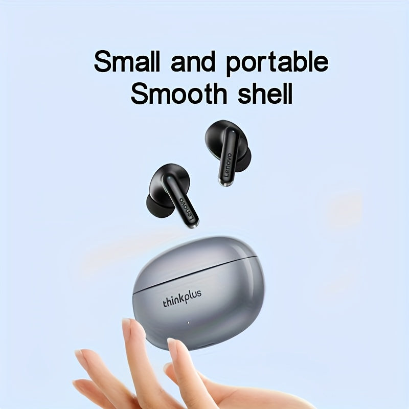 Auriculares inalámbricos con cancelación de ruido, control táctil, larga duración de batería, semiabiertos, de plástico