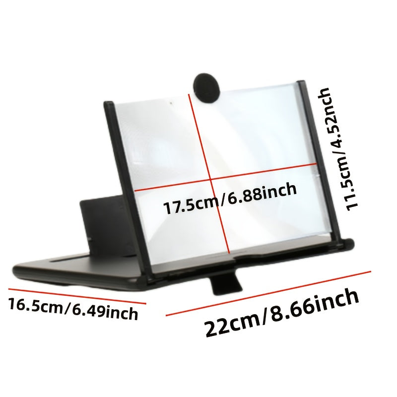 Smartphone Screen Amplifier 10/12 Inch Portable Stand Eye Protection for Students and Elderly