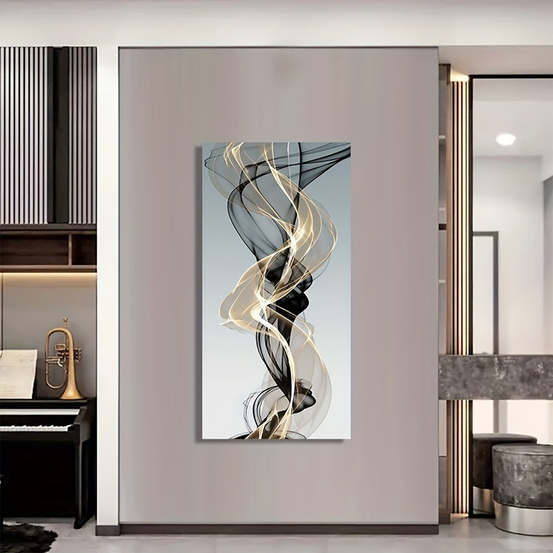Abstract Ribbon Canvas Wall Art for Living Room Bedroom Bathroom Office Decor No Frame
