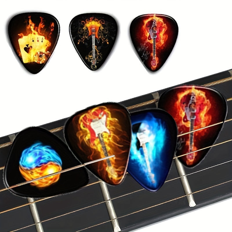 Цветной набор медиаторов для гитары 6 или 12 шт. 0,71 мм тонкий пластик