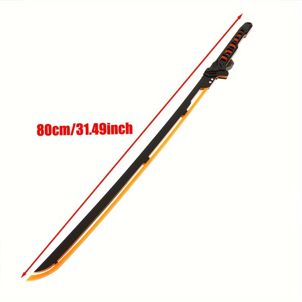 LED Illuminated Samurai Sword Replica 80cm Acrylic Cyberpunk Katana for Cosplay Party Photography