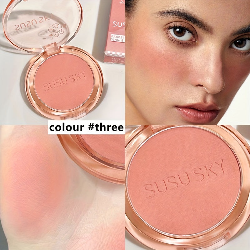 Unisex Blush Disk Set Monochrome Highlight Contour Brightening Makeup