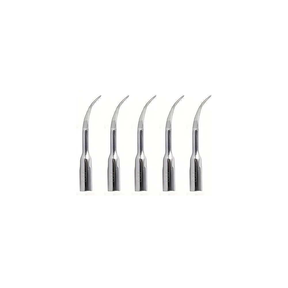 5-Piece Stainless Steel Dental Cleaning Attachments Set for Gum Health Manual Teeth Cleaning