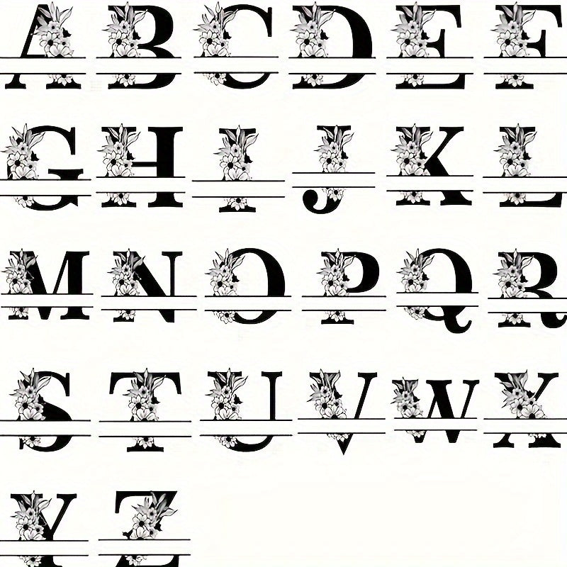 Personalized Metal Family Name Sign with Floral Design for Home Decor