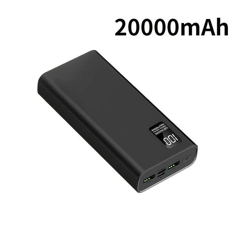 Portable 20000mAh Power Bank with 22.5W Fast Charging USB C PD QC LED Display