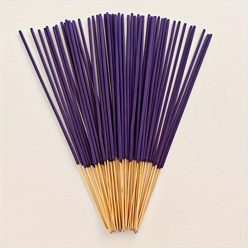 Lavender Incense Sticks 30/110pcs Bamboo Fragrance for Meditation Yoga Aromatherapy