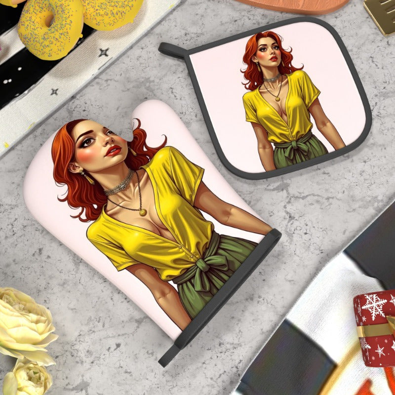 2 ta pechka mitti va qozon ushlagichlar to'plami, o'lchami 26.92*17.02 sm. Ushbu go'zal va issiqlikka chidamli aksessuarlar pishirish, pishirish, oshxona bezatish uchun mukammaldir va ajoyib uy sovg'asi bo'ladi.