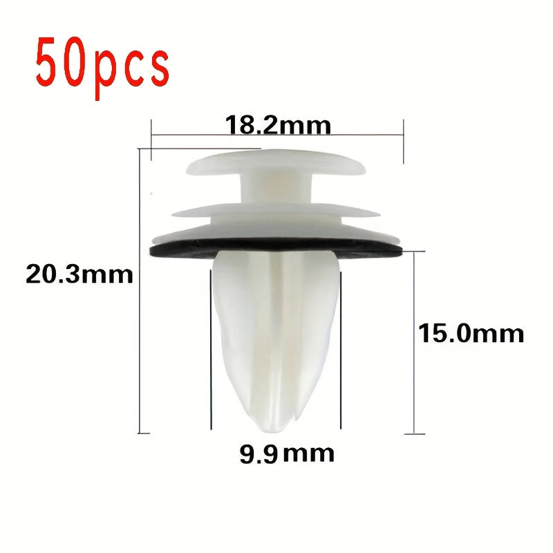 Universal Car Door Panel Clips for A and B Pillars, Plastic Fasteners