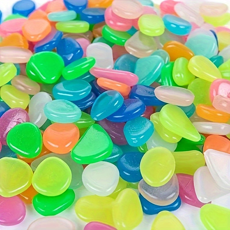 1200 Glowing Landscape Stones for Decoration in Flower Pots Pathways Aquariums and Starry Sky