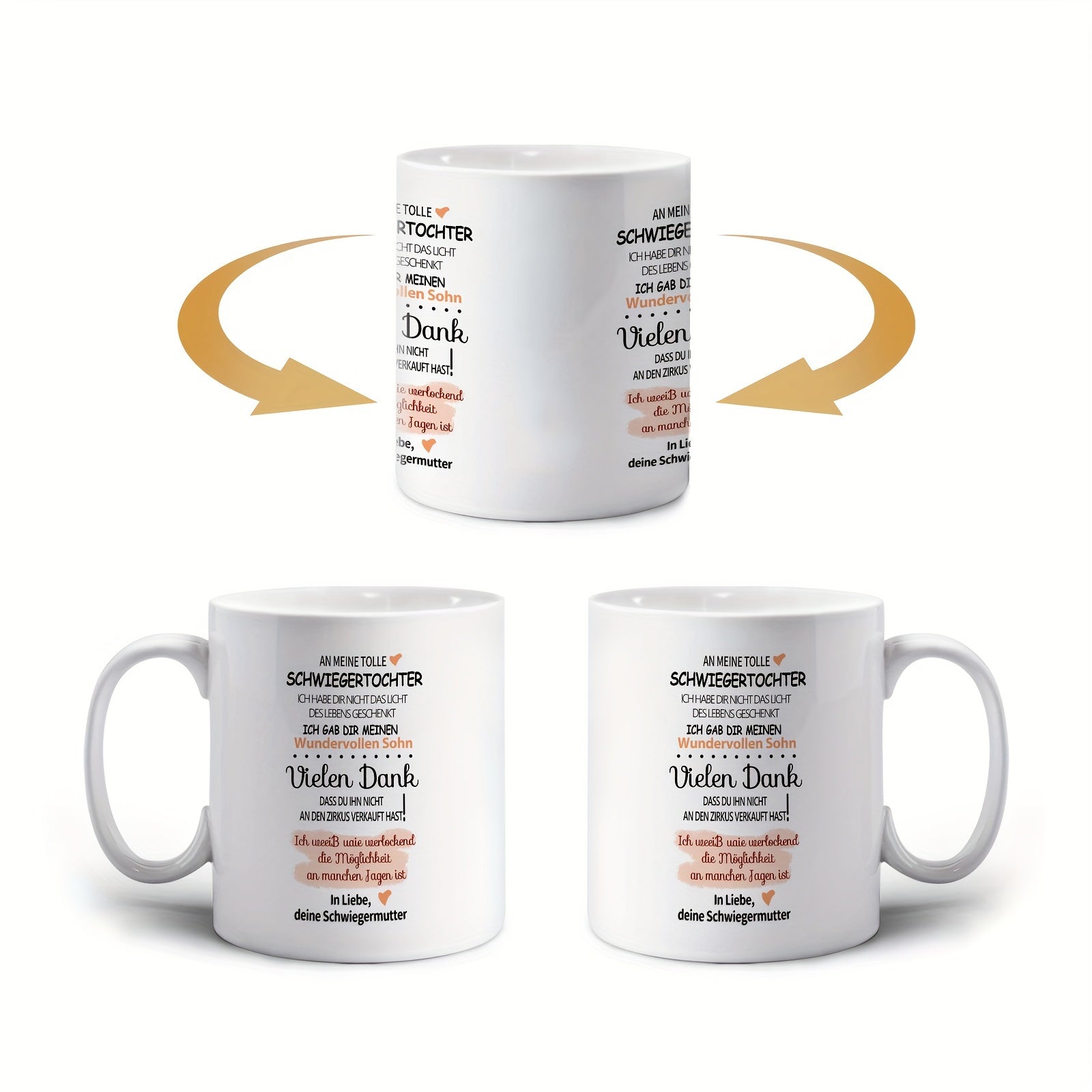 Coffee Mug for Daughter-in-Law Personalized Gift Birthday Holiday Ceramic 11oz